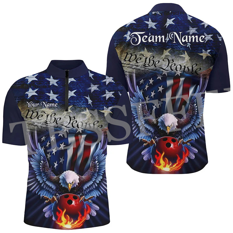 Custom Name Strike Bowling Fla - Short Sleeve Bowling Shirt Retro recension och pris