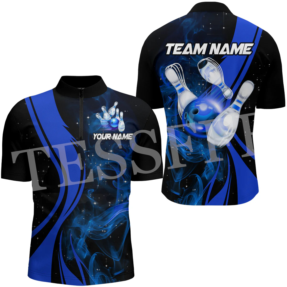 Custom Name Strike Bowling Fla - Short Sleeve Bowling Shirt Retro recension och pris