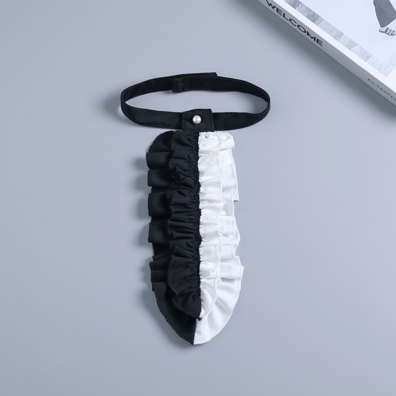 Black White Ruffled Collar Dec - Shirts recension och pris