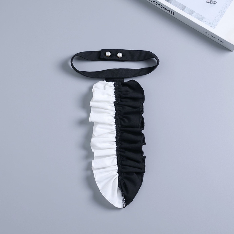 Black White Ruffled Collar Dec - Shirts recension och pris
