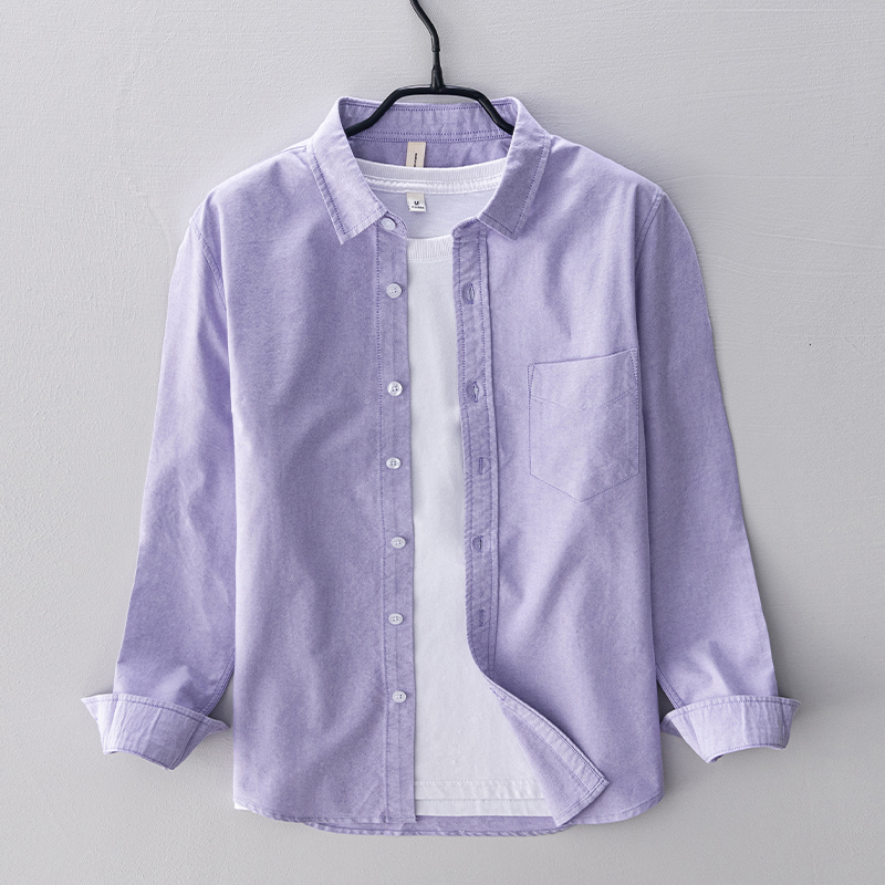 New style long-sleeved brand c - Oxford Cotton Casual Shirt Business recension och pris