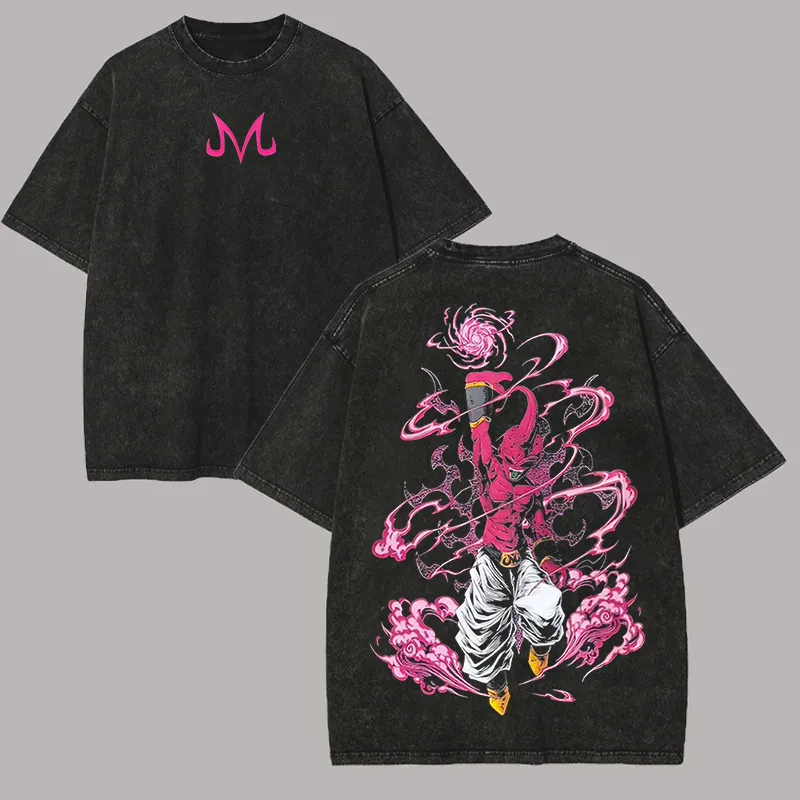 Kid Buu T Shirt Dragon Ball Z  - Acid Wash Vintage Graphic T Shirt recension och pris