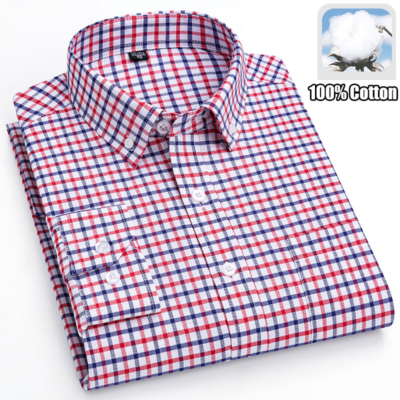 100% Cotton Breathable Men Oxf - Oxford Cotton Casual Shirt Business recension och pris