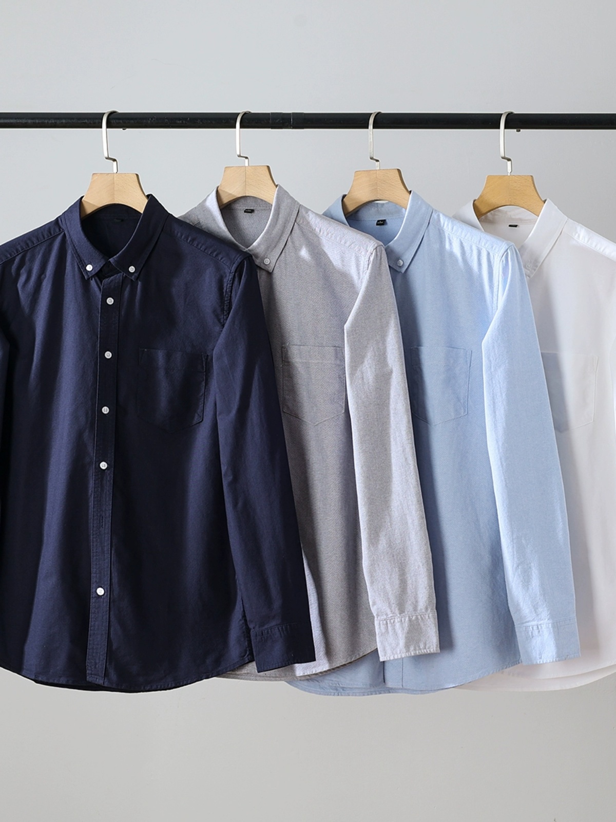 High Quality Pure Cotton Oxfor - Oxford Cotton Casual Shirt Business recension och pris