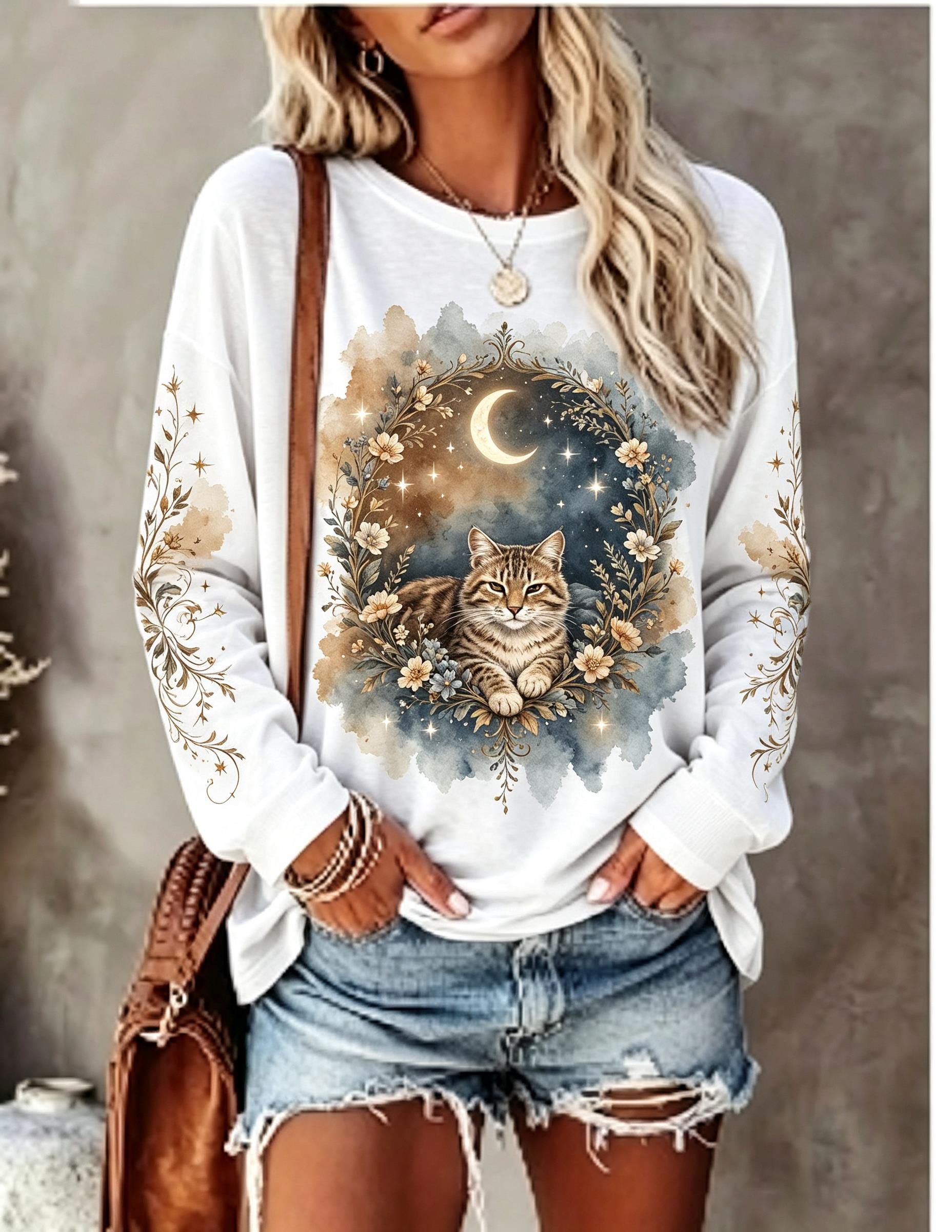 Women Long Sleeve T Shirt Howl - T-Shirts recension och pris