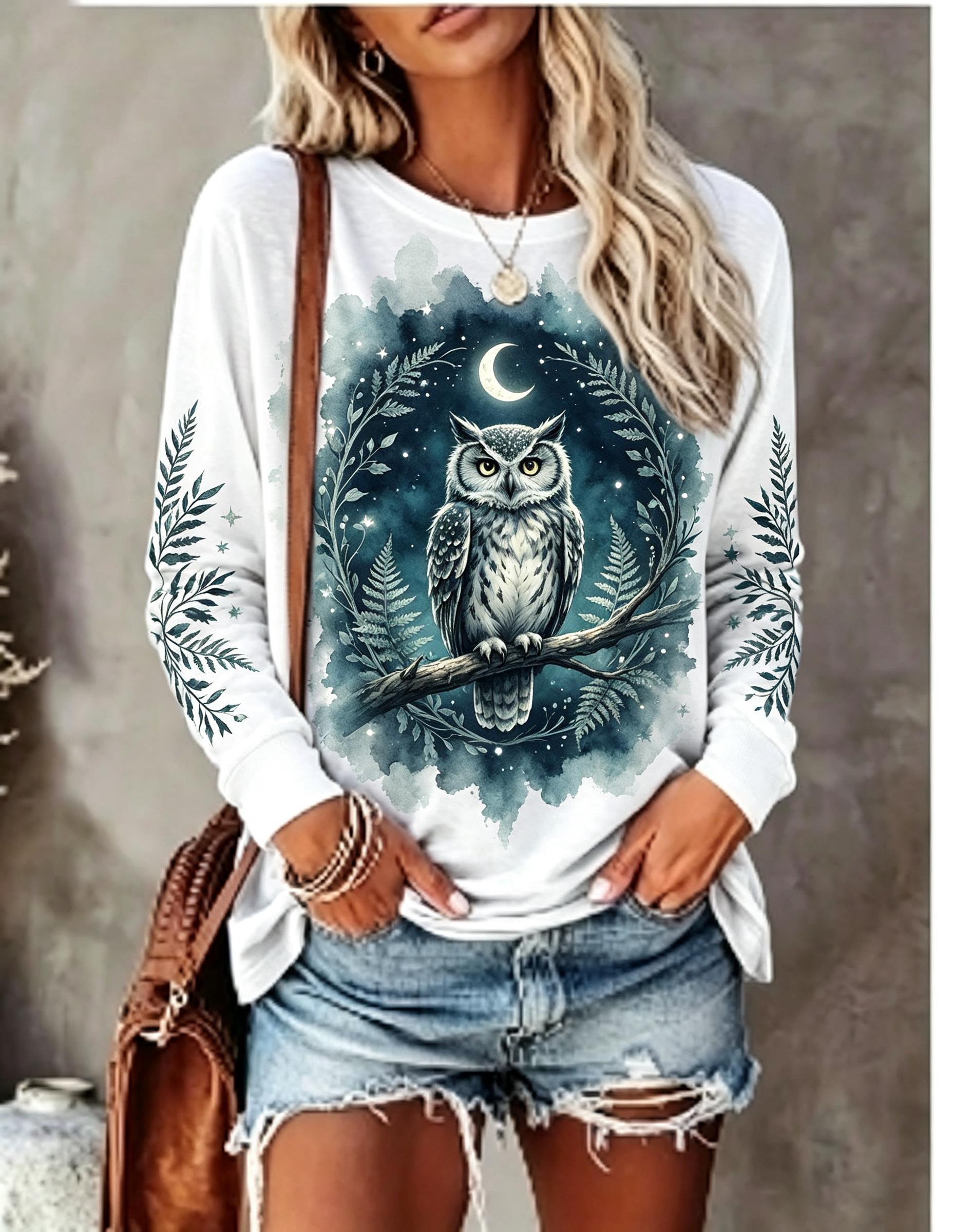 Women Long Sleeve T Shirt Howl - T-Shirts recension och pris