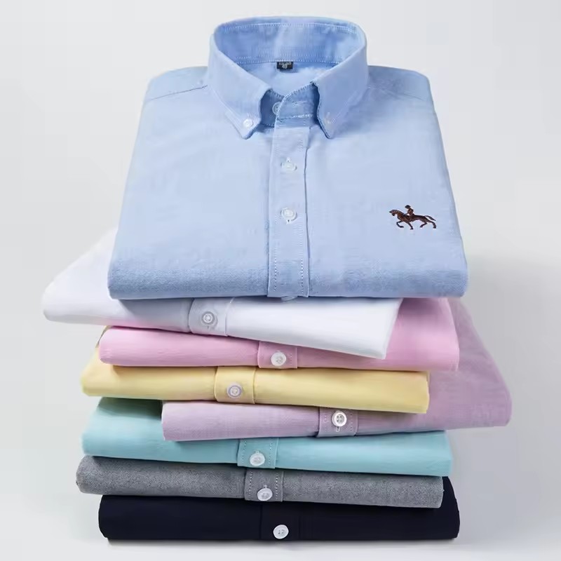 100% Cotton Men's Oxford Shirt - Oxford Cotton Casual Shirt Business recension och pris