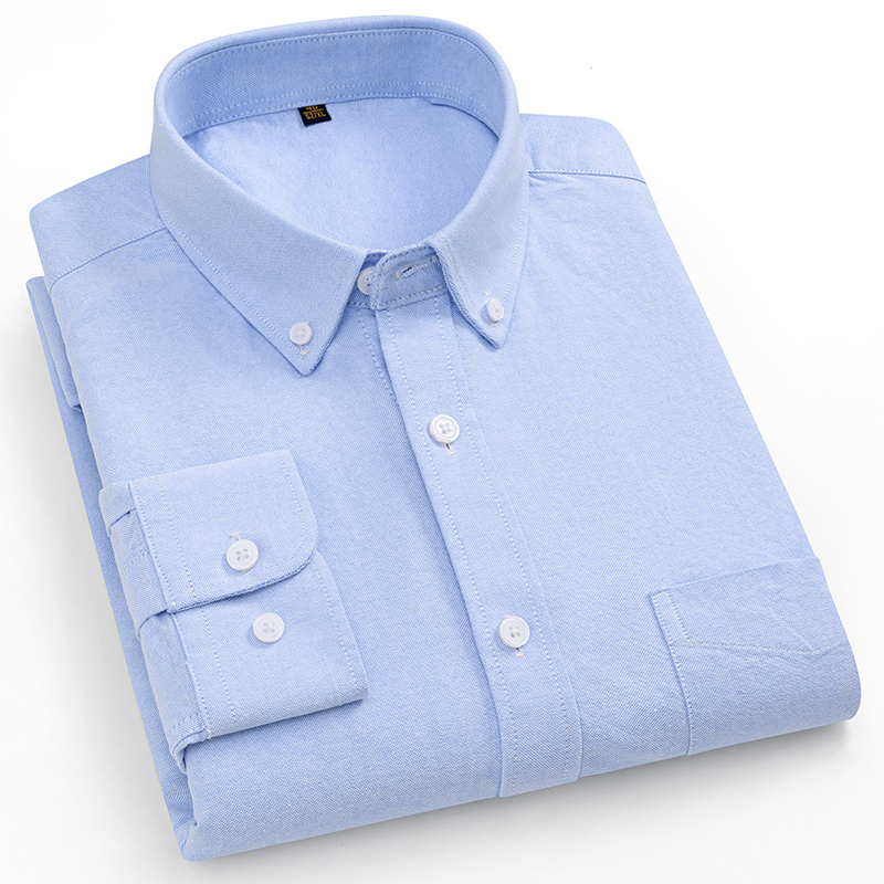 160KG Oversized Shirt Striped  - Oxford Cotton Casual Shirt Business recension och pris